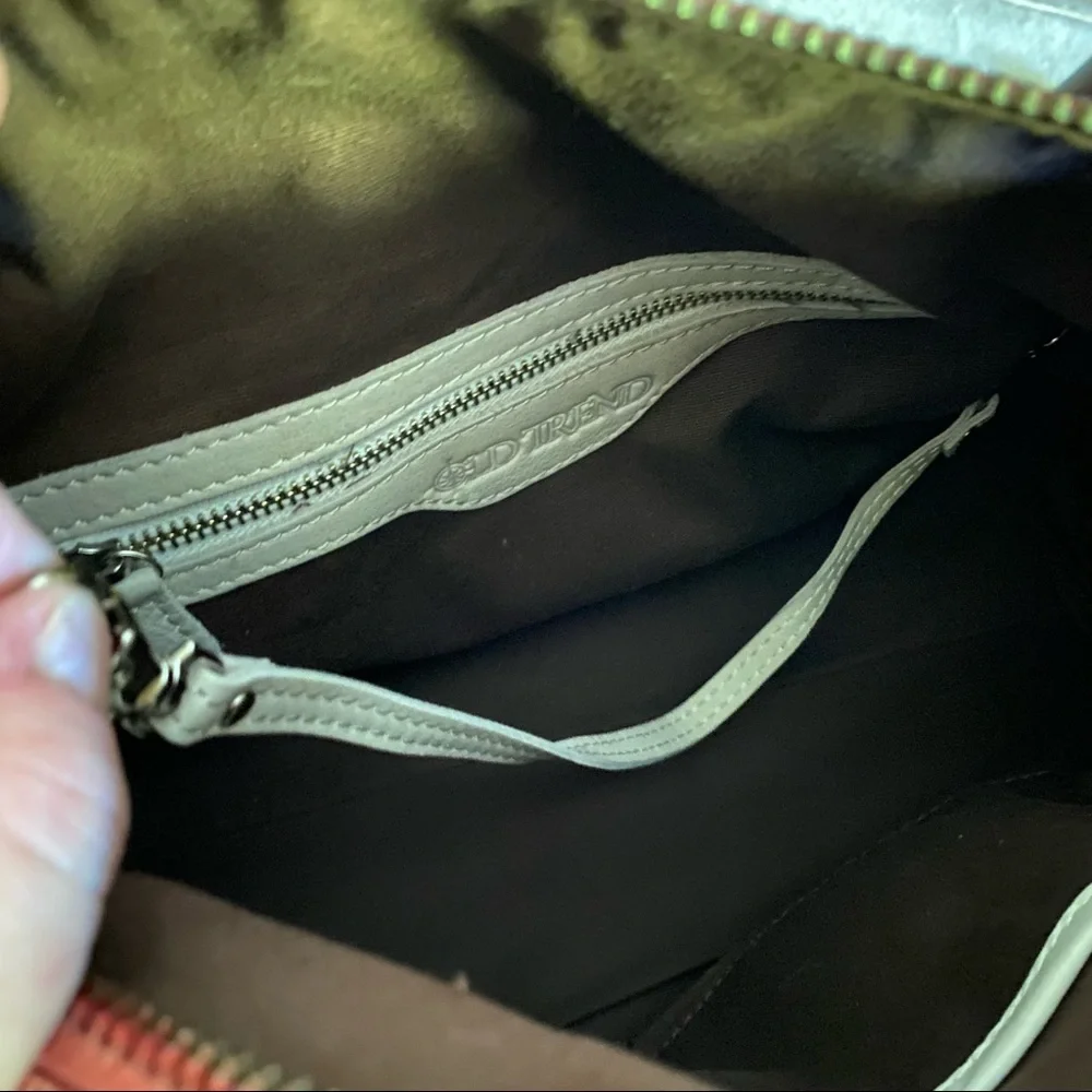 Old Trend hand painted ombre satchel - Picture 14 of 16